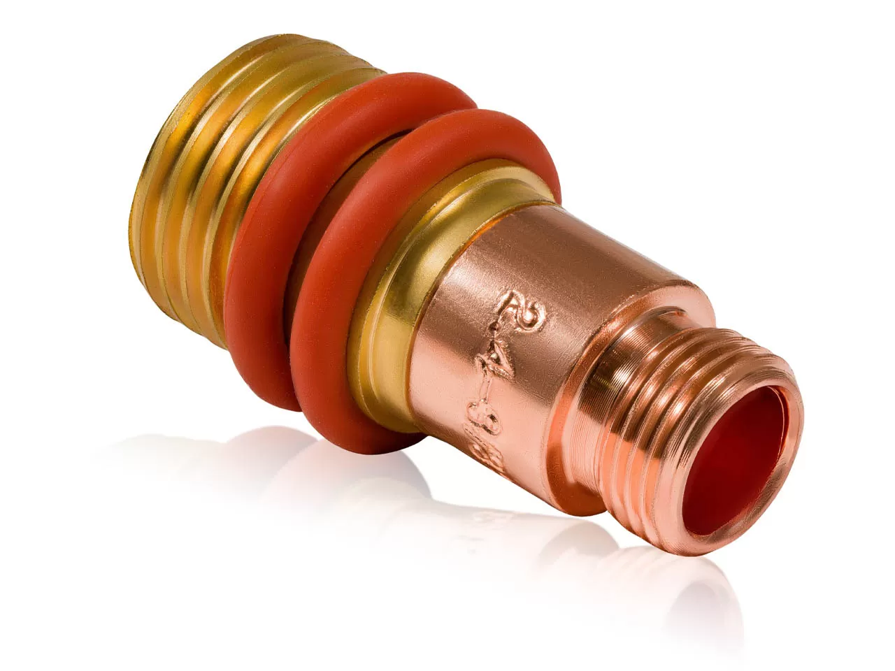 Держатель цанги ГАЗ ЛИНЗА КЕДР для комплекта с прозрачным соплом (TIG-17–18–26 PRO/EXPERT) _ 2,4 мм