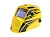 Маска сварщика КЕДР (В РАЗОБР.ВИДЕ) "К-304 PRO", жёлтая