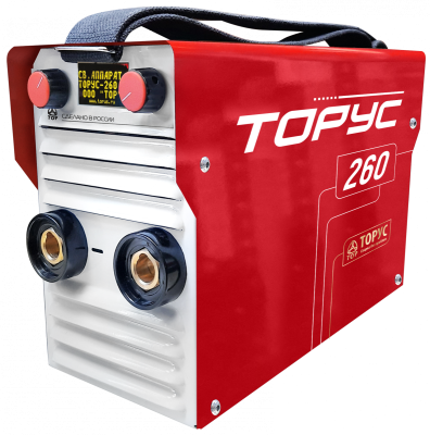 Сварочный инвертор ТОРУС 260 НАКС + Комплект сварочных проводов