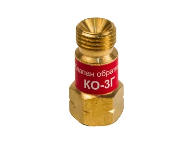 Клапан обратный КЕДР КО-3Г (пропан, ацетилен), на вход резака /горелки, М16х1,5LH левая резьба
